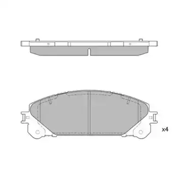 Тормозные колодки дисковые передняя ось HAGEN GP2137