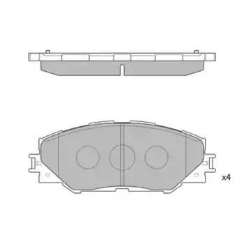 Тормозные колодки дисковые передняя ось HAGEN GP2138