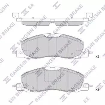 Тормозные колодки дисковые передняя ось HI-Q SP4432