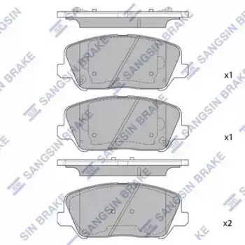 Тормозные колодки дисковые передняя ось HI-Q SP1720