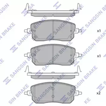 Тормозные колодки дисковые передняя ось HI-Q SP2932