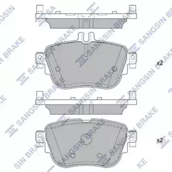 Тормозные колодки дисковые передняя ось HI-Q SP4155