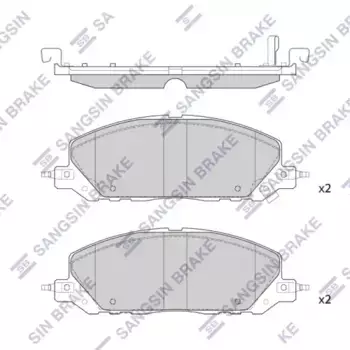 Тормозные колодки дисковые передняя ось HI-Q SP4431