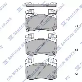 Тормозные колодки дисковые передняя ось HI-Q SP1936