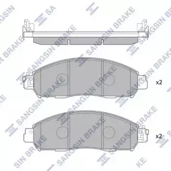 Тормозные колодки дисковые передняя ось HI-Q SP4080