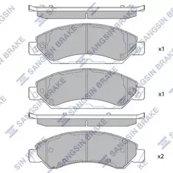 Тормозные колодки дисковые передняя ось HI-Q SP4027