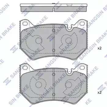 Тормозные колодки дисковые передняя ось HI-Q SP4534