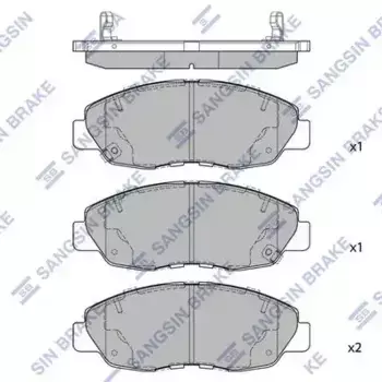 Тормозные колодки дисковые передняя ось HI-Q SP4478