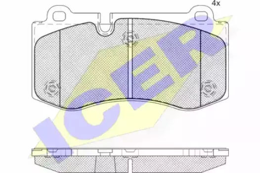 Тормозные колодки дисковые передняя ось ICER 181796-071