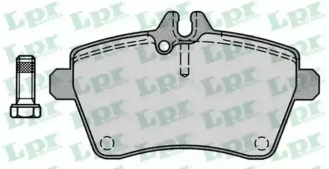 Тормозные колодки дисковые передняя ось LPR 05P1242