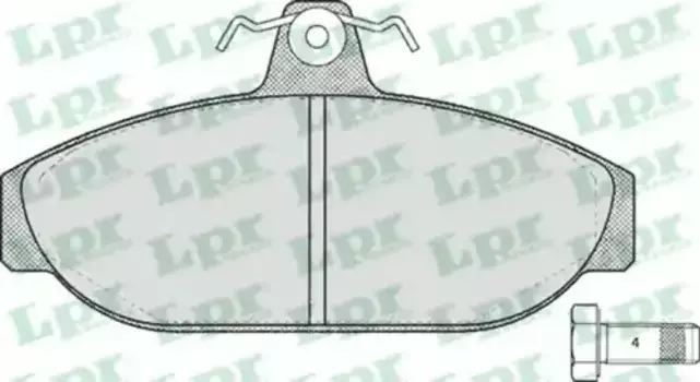 Тормозные колодки дисковые передняя ось LPR 05P157