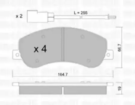 Тормозные колодки дисковые передняя ось METELLI 22-0680-0