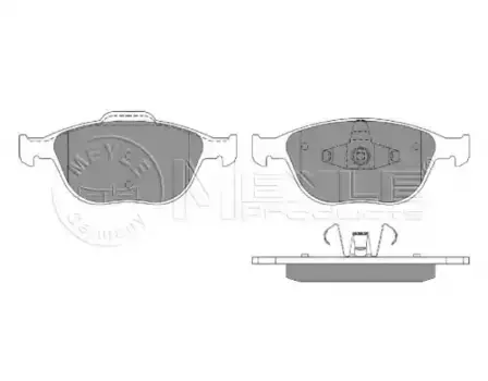Тормозные колодки дисковые передняя ось MEYLE 025 234 4017
