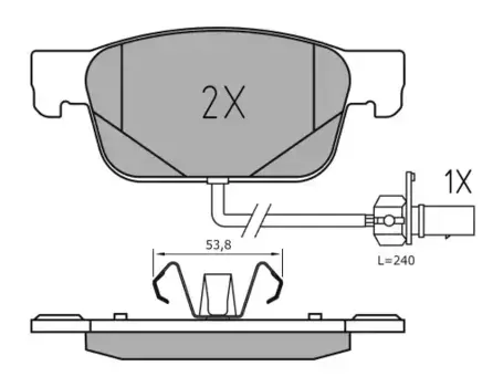 Тормозные колодки дисковые передняя ось MEYLE 025 223 8317/PD