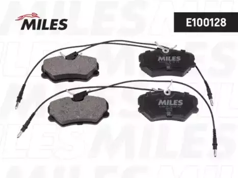 Тормозные колодки дисковые передняя ось MILES E100128