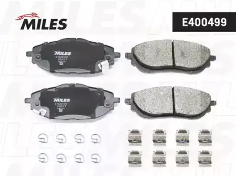 Тормозные колодки дисковые передняя ось MILES E400499