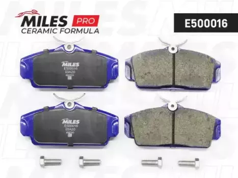 Тормозные колодки дисковые передняя ось MILES E500016