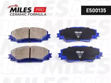 Тормозные колодки дисковые передняя ось MILES E500135