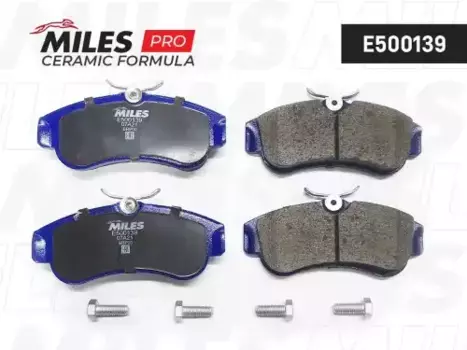 Тормозные колодки дисковые передняя ось MILES E500139