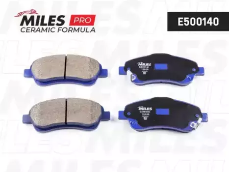 Тормозные колодки дисковые передняя ось MILES E500140