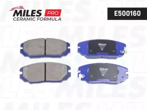 Тормозные колодки дисковые передняя ось MILES E500160