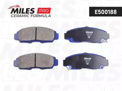 Тормозные колодки дисковые передняя ось MILES E500188