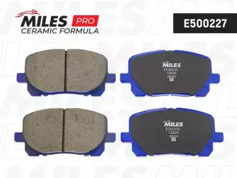 Тормозные колодки дисковые передняя ось MILES E500232