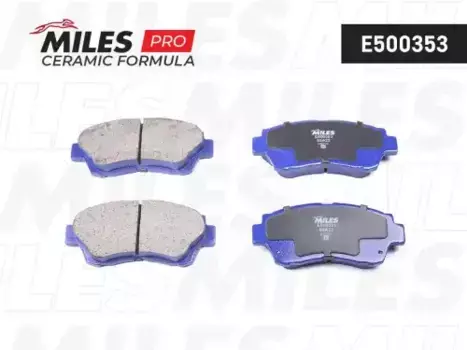 Тормозные колодки дисковые передняя ось MILES E500353