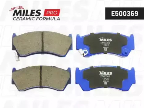 Тормозные колодки дисковые передняя ось MILES E500369