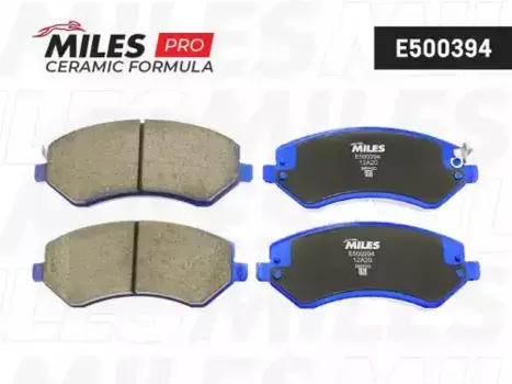 Тормозные колодки дисковые передняя ось MILES E500394