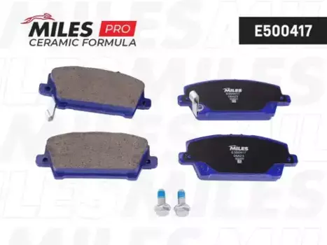 Тормозные колодки дисковые передняя ось MILES E500417