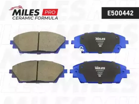 Тормозные колодки дисковые передняя ось MILES E500442