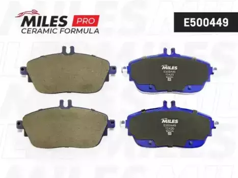 Тормозные колодки дисковые передняя ось MILES E500449