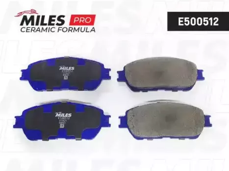 Тормозные колодки дисковые передняя ось MILES E500512