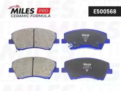 Тормозные колодки дисковые передняя ось MILES E500568