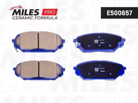 Тормозные колодки дисковые передняя ось MILES E500657