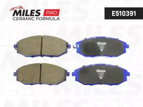 Тормозные колодки дисковые передняя ось MILES E510391