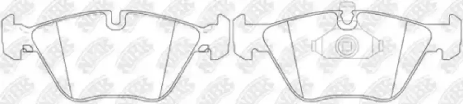 Тормозные колодки дисковые передняя ось NIBK PN0027