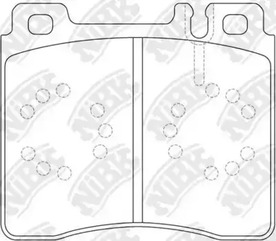 Тормозные колодки дисковые передняя ось NIBK PN0029