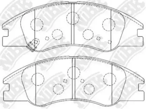 Тормозные колодки дисковые передняя ось NIBK PN0060