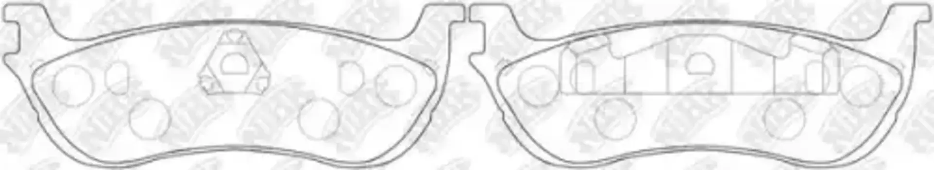 Тормозные колодки дисковые передняя ось NIBK PN0080