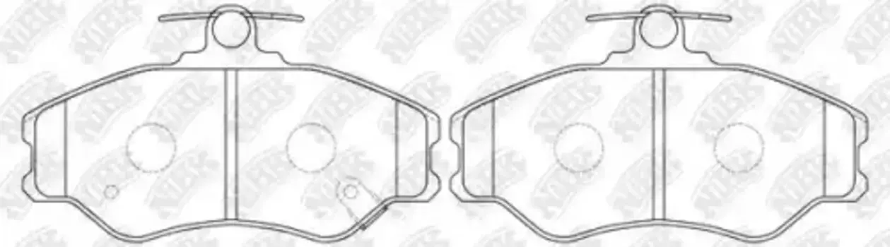 Тормозные колодки дисковые передняя ось NIBK PN0112