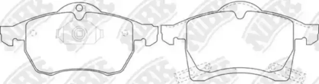 Тормозные колодки дисковые передняя ось NIBK PN0118