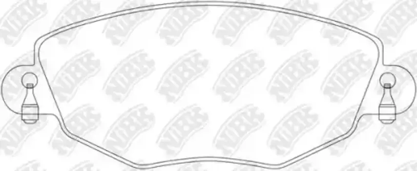 Тормозные колодки дисковые передняя ось NIBK PN0159