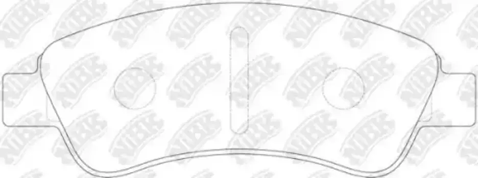 Тормозные колодки дисковые передняя ось NIBK PN0182