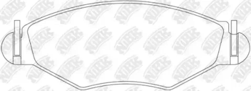 Тормозные колодки дисковые передняя ось NIBK PN0201