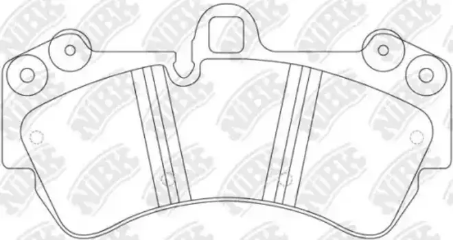 Тормозные колодки дисковые передняя ось NIBK PN0345W