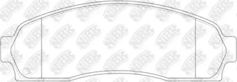 Тормозные колодки дисковые передняя ось NIBK PN0378