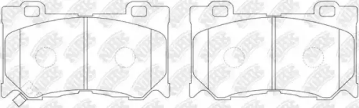 Тормозные колодки дисковые передняя ось NIBK PN0389