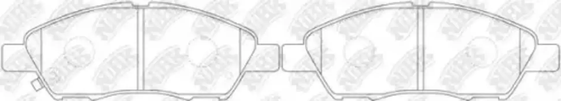 Тормозные колодки дисковые передняя ось NIBK PN0397